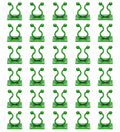 30-Piece Self-Adhesive Climbing Plant Support Clips with Flexible Arms - Green