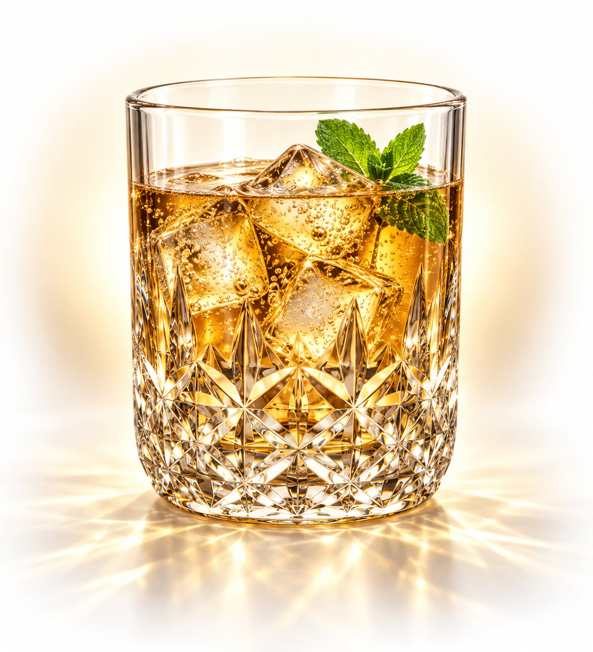 Diamond-Cut Drinking Glasses Set of 6 - 250 ML Each