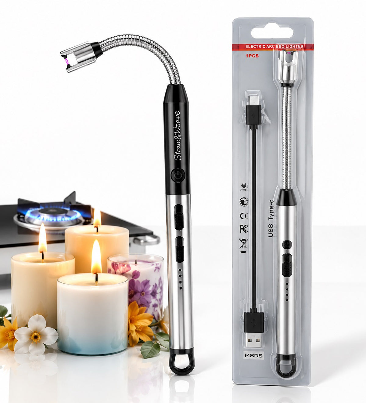 DZK USB Rechargeable Electric Arc Lighter