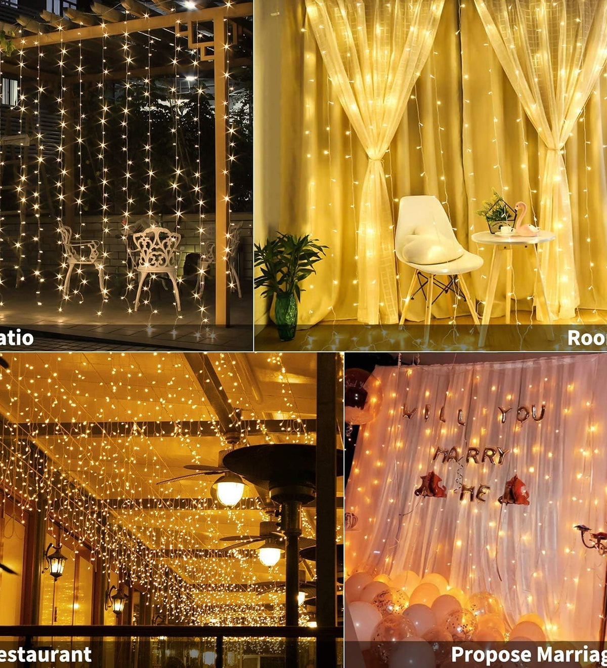 DZK 14 Meter (48 Feet) Warm White LED String Light