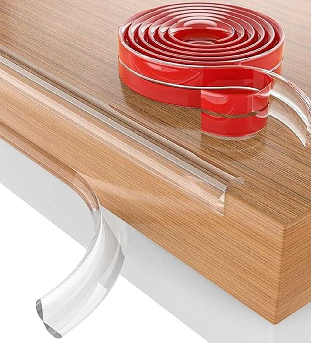 DZK Transparent PVC Corner Guard Strip 48mm x 10 Meter