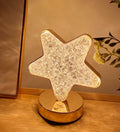Modern Novelty LED Crystal Star Desk Lamp Rechargeable Touch Table Lamp