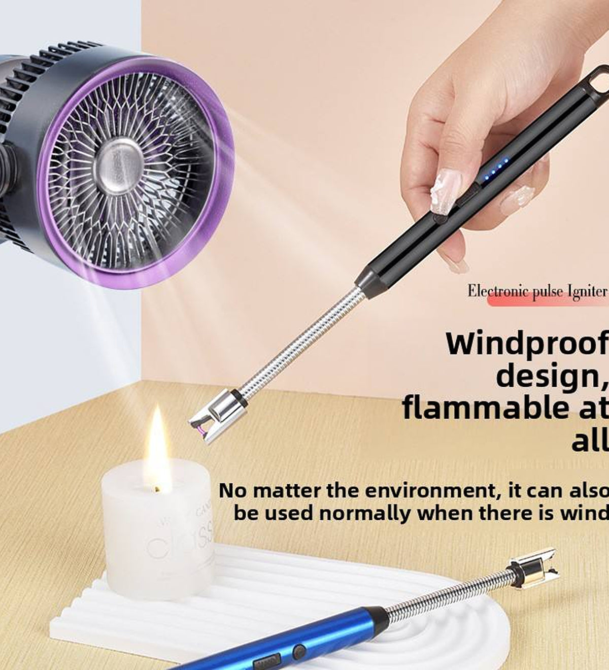 DZK USB Rechargeable Electric Arc Lighter