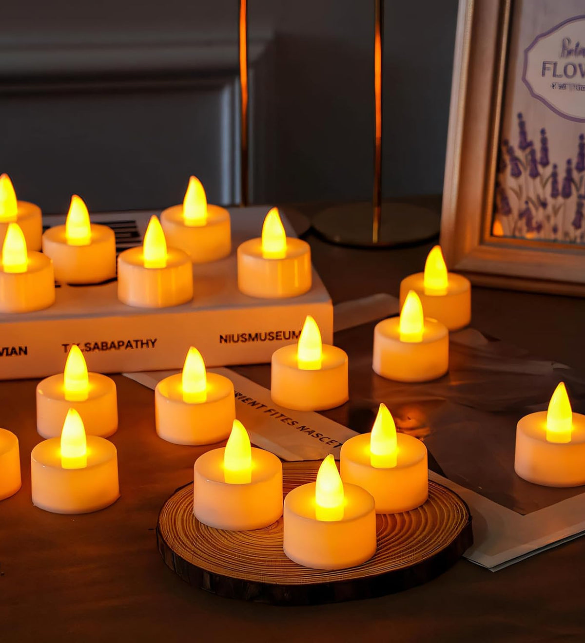 DZK Pack of 12 LED Tealight Candles