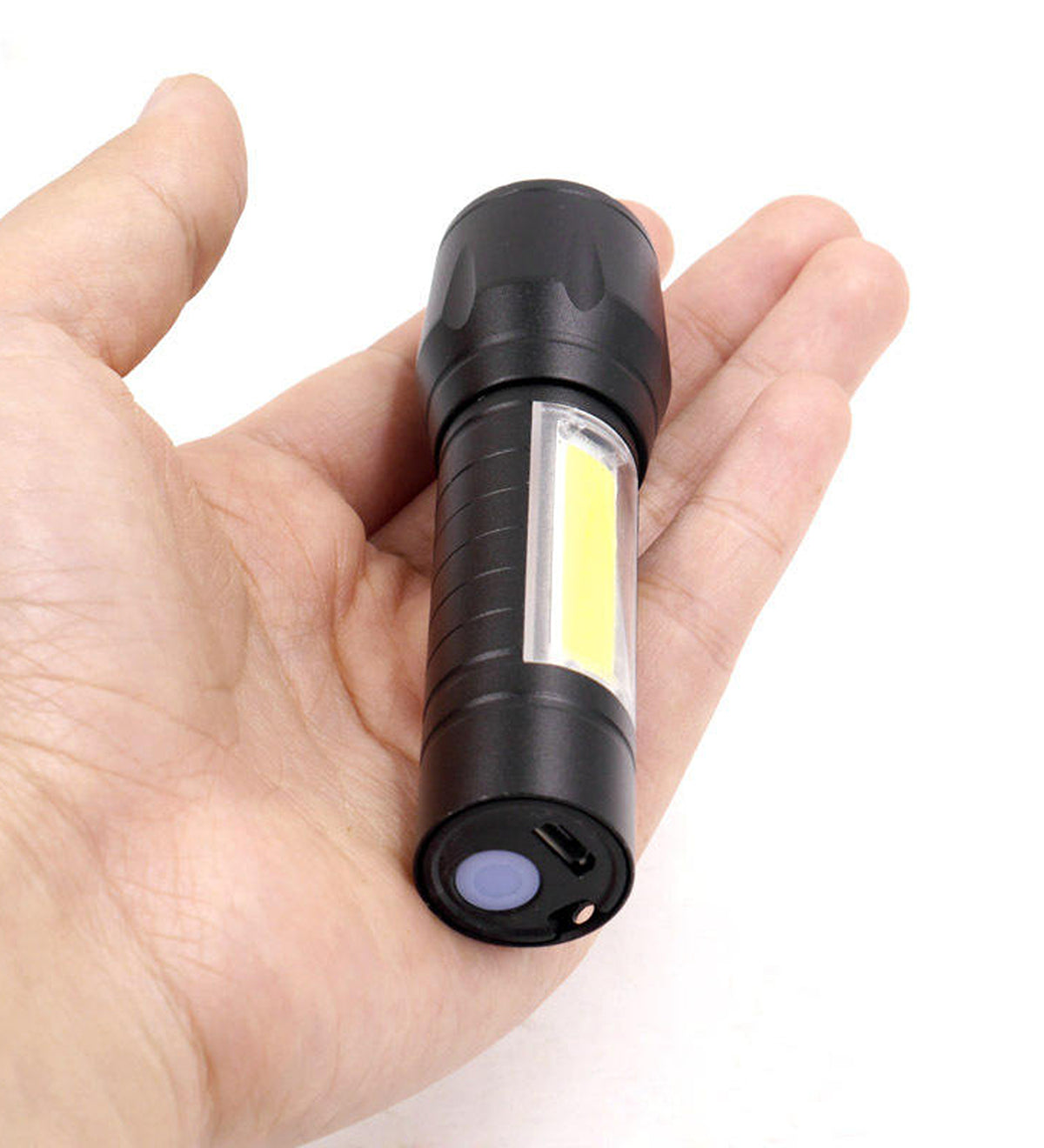 Aluminum Alloy LED Mini USB Rechargeable Flashlight