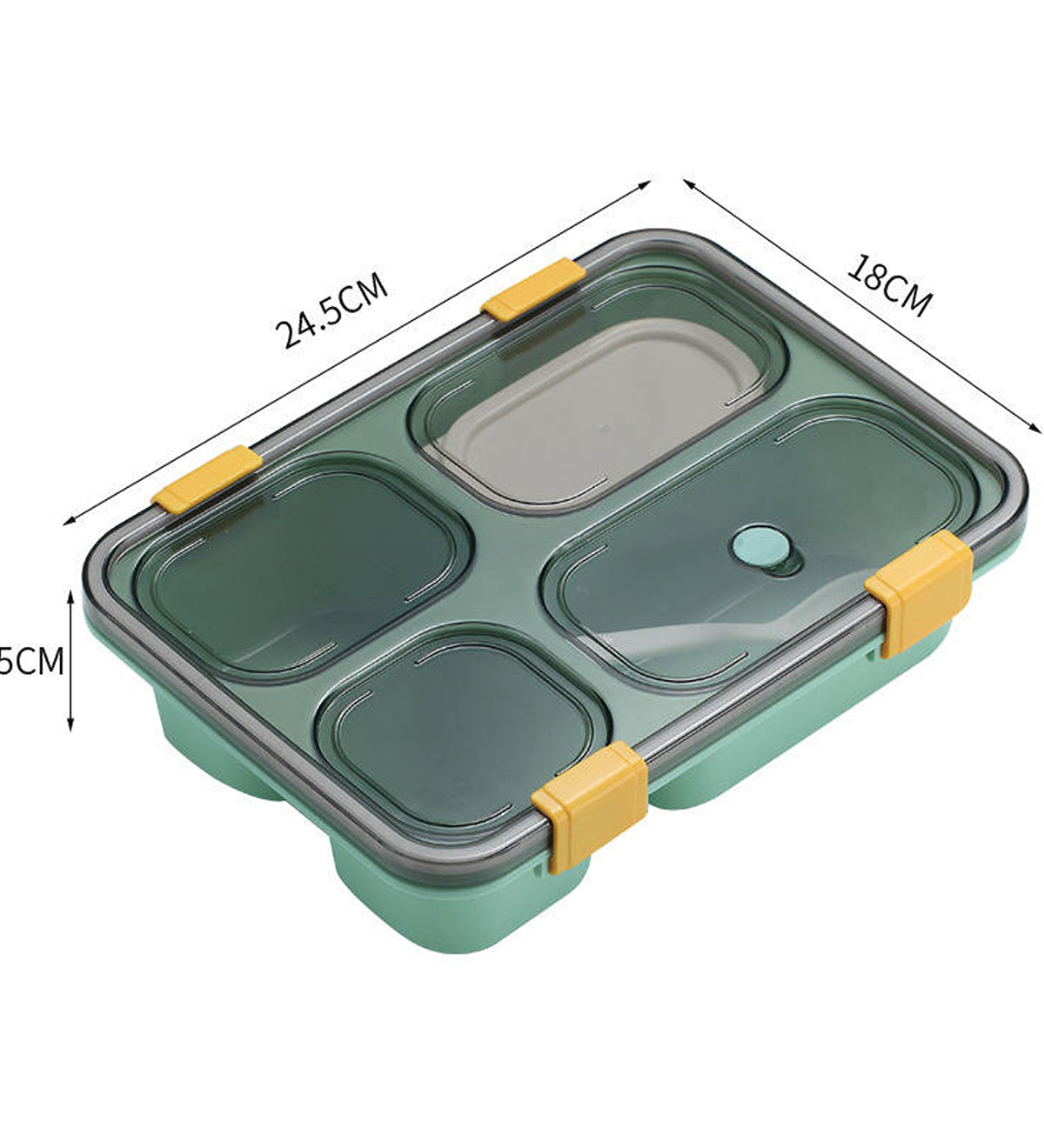 4 Compartment Leak Proof Lunch Box Microwave Safe Bento Box