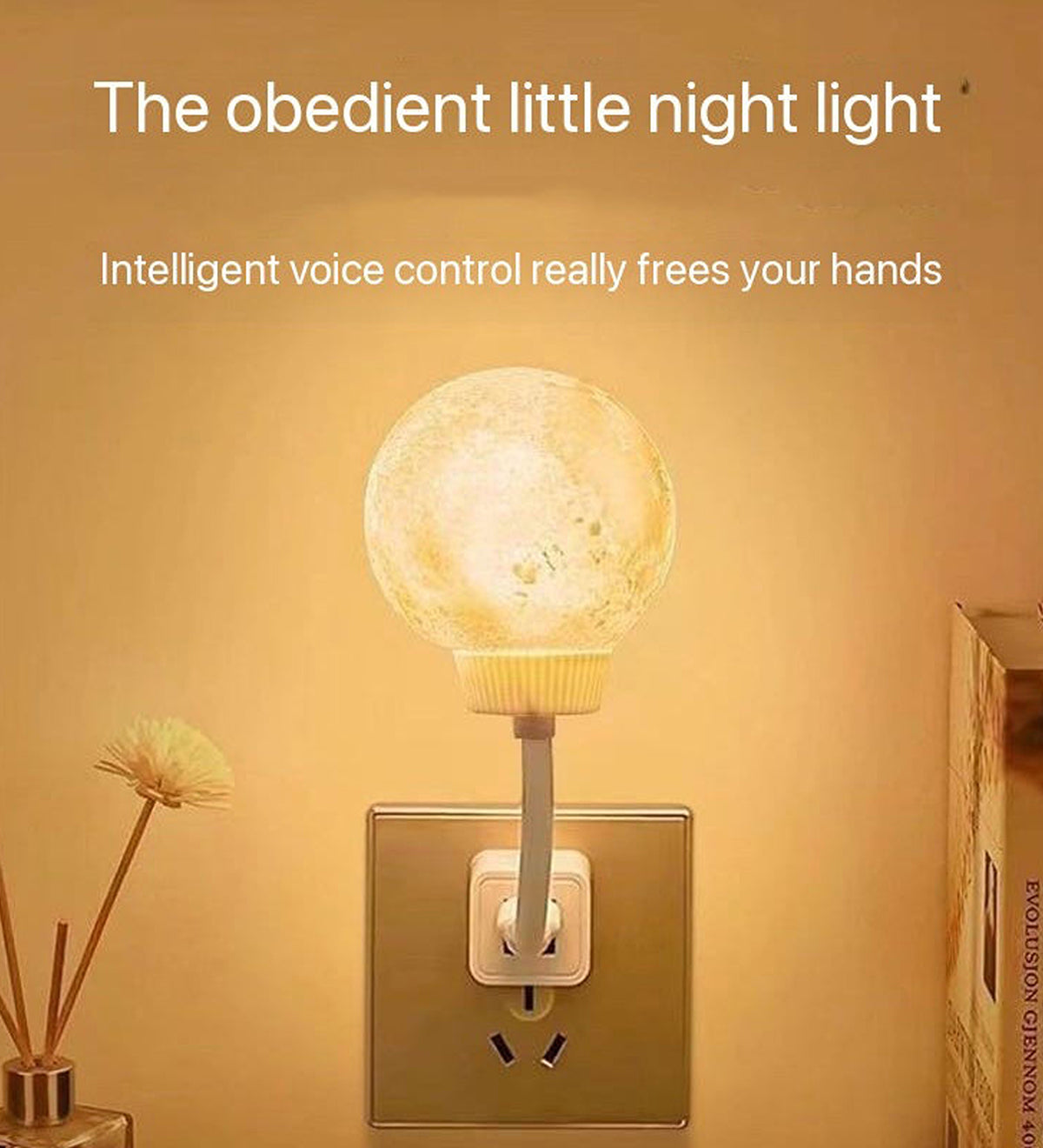 Moon Night Light USB LED Lamp Portable Flexible Reading Light