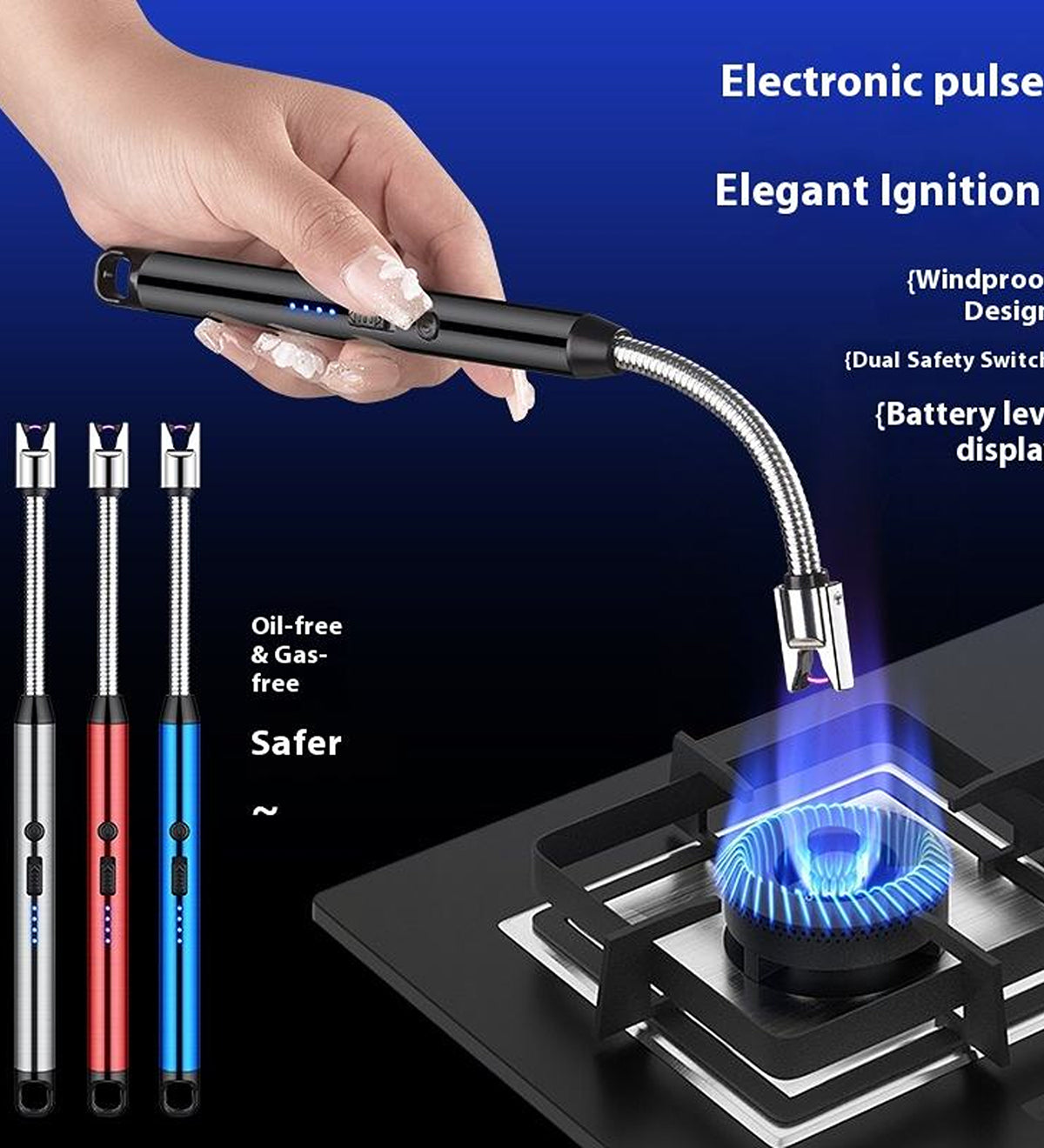 DZK USB Rechargeable Electric Arc Lighter