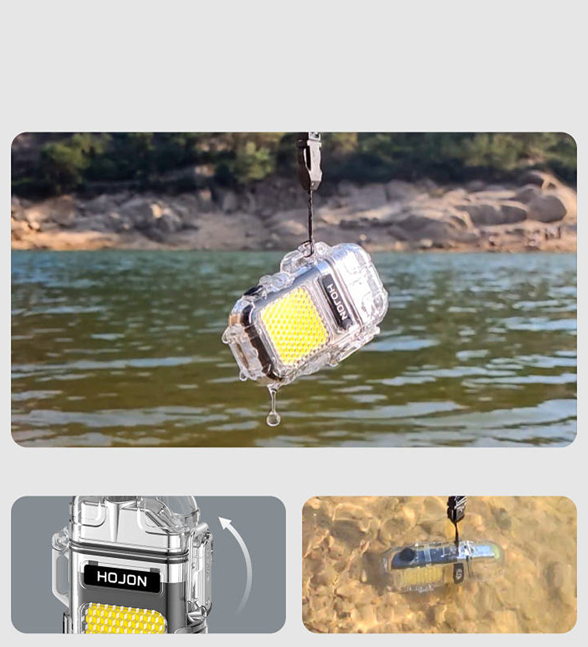 Rechargeable Windproof Torch Lighter with COB Flashlight USB Electric Lighter