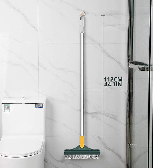 DZK 3 in 1 Cleaning Tools Floor Brush with Wiper Squeegee for Toilet, Bathroom & Floor Cleaning
