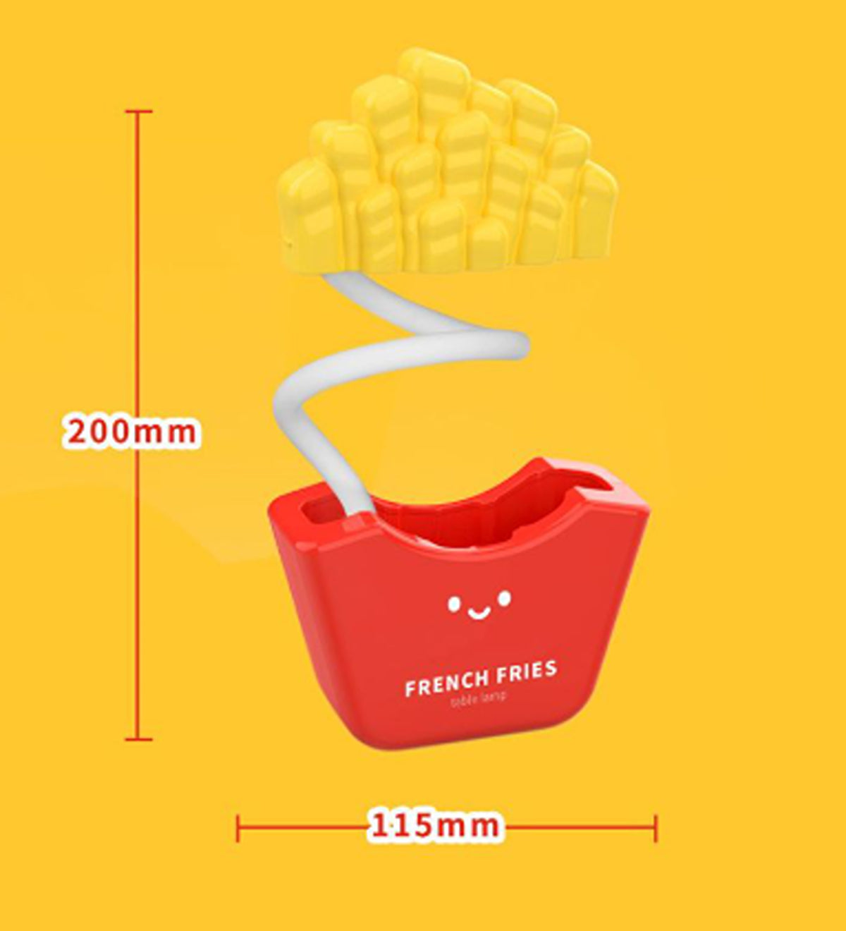 French Fries LED Night Light Cute Table Lamp for Kids Bedroom