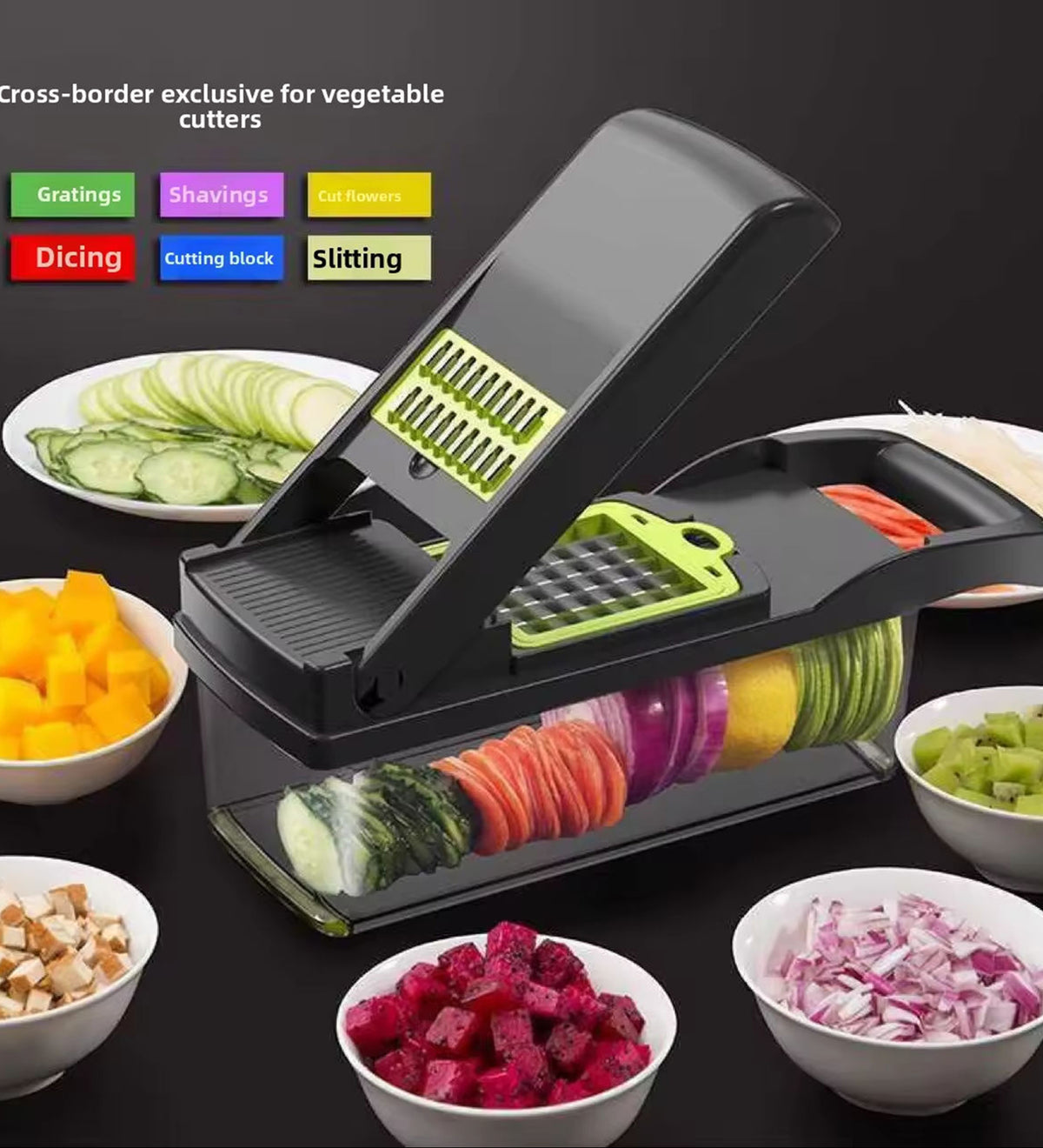 DZK 16 in 1 Vegetable & Onion Chopper Pro