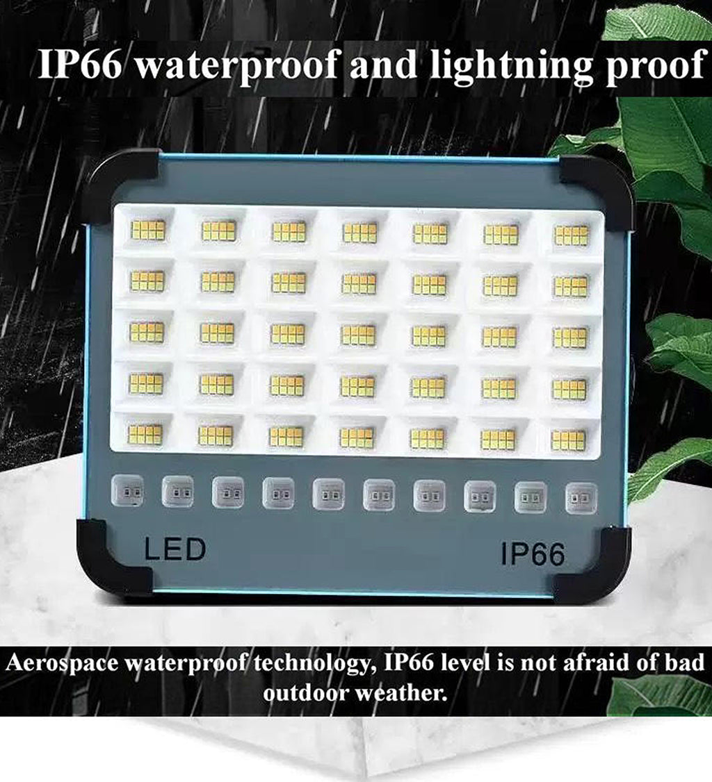 30W Rechargeable Solar LED Camping Light IP66 Portable Emergency Flood Light