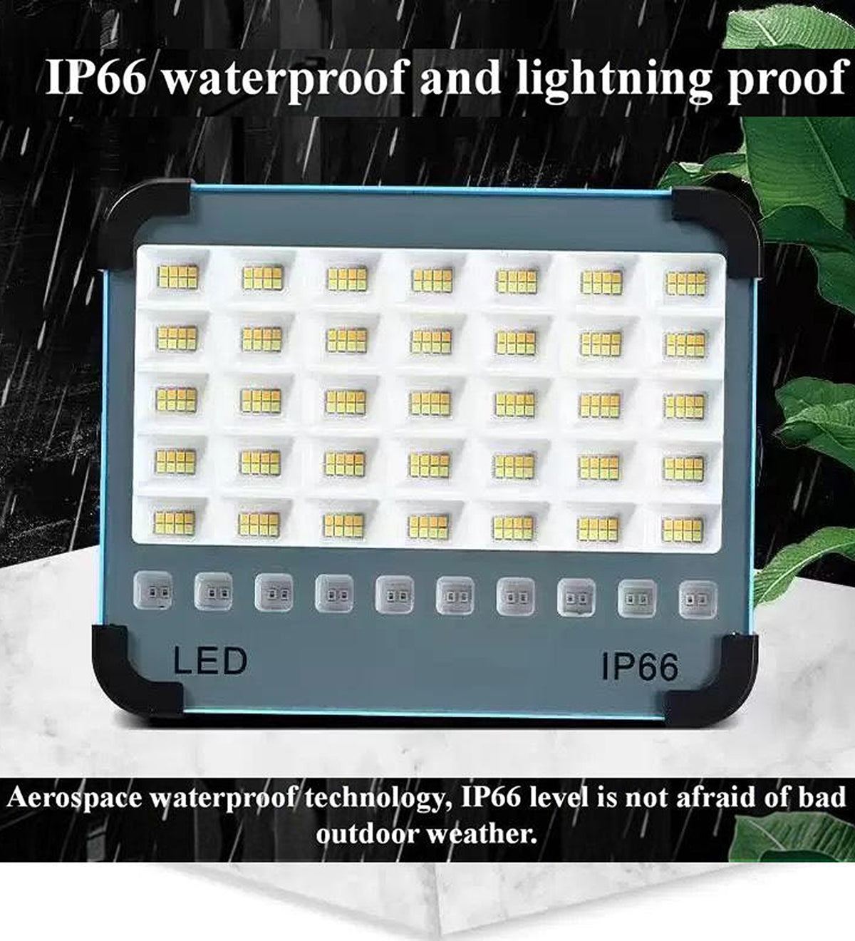 30W Rechargeable Solar LED Camping Light IP66 Portable Emergency Flood Light