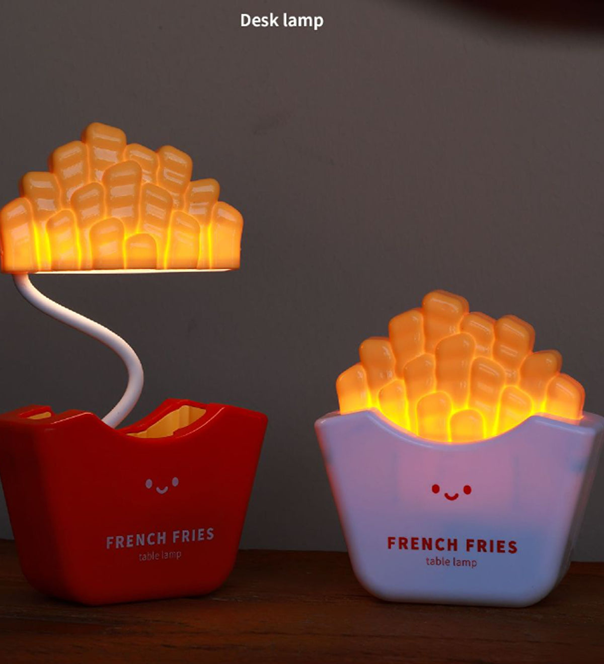 French Fries LED Night Light Cute Table Lamp for Kids Bedroom