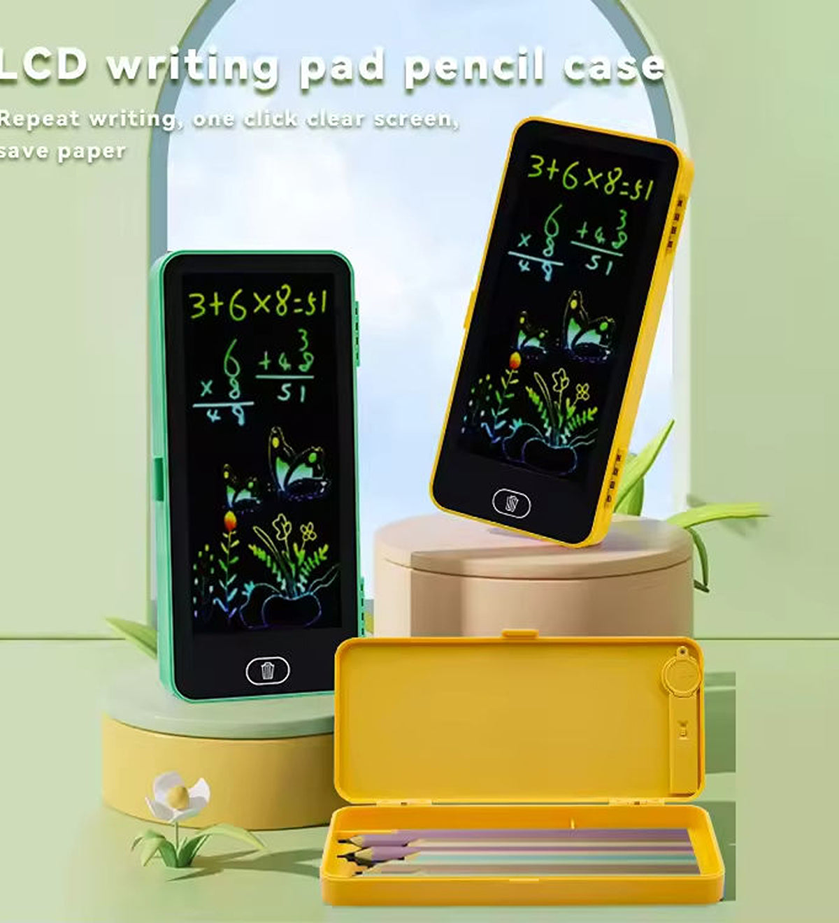 DZK LCD Writing Tablet 8.5 Inch Drawing Pad for Kids