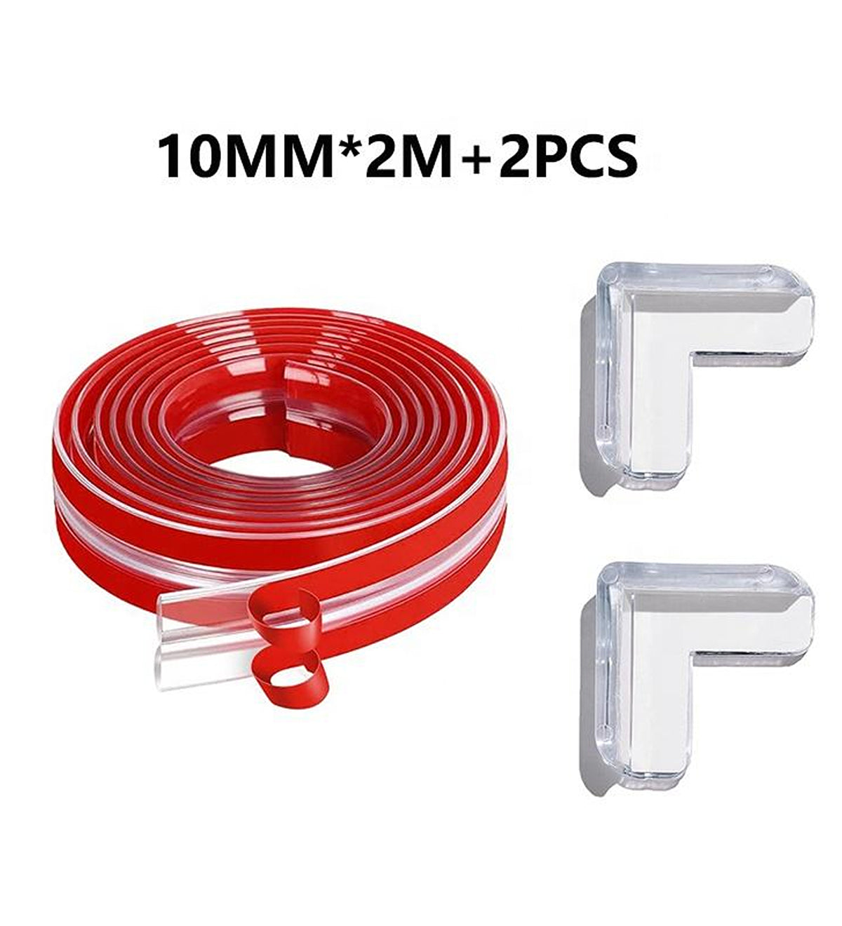 DZK Transparent PVC Corner Guard Strip 48mm x 10 Meter