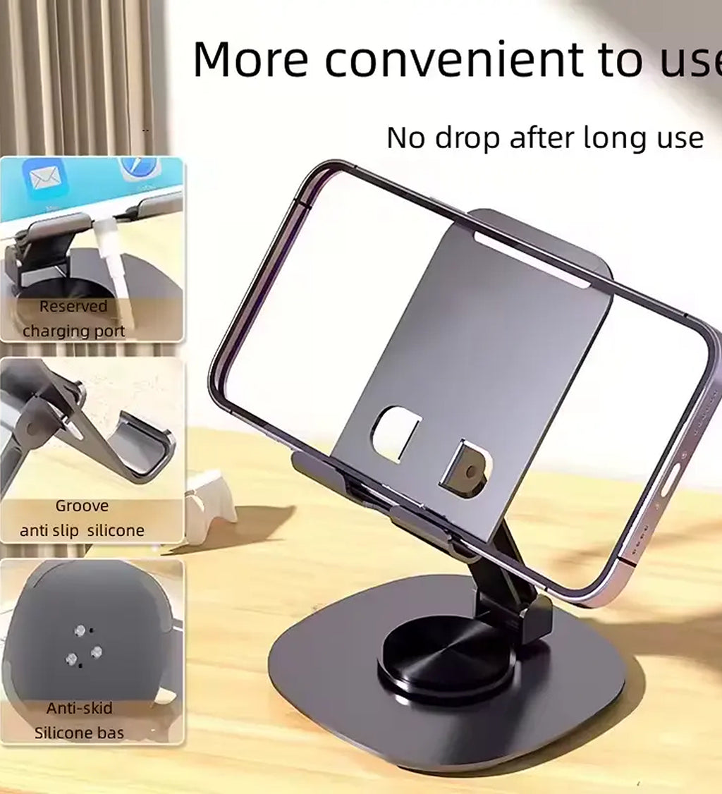 DZK Adjustable 360° Rotation Foldable Mobile Phone Stand