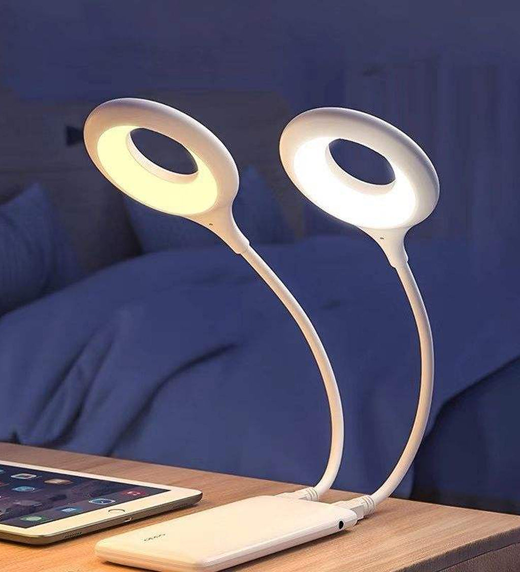 USB Voice Control LED Night Light Flexible Reading Lamp