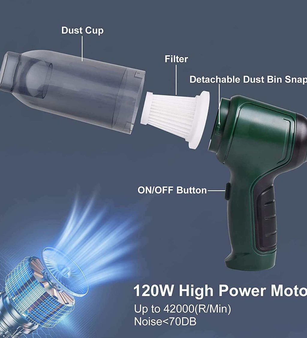 3 in 1 Car Vacuum Cleaner High Power Cordless Handheld Portable Mini Wireless