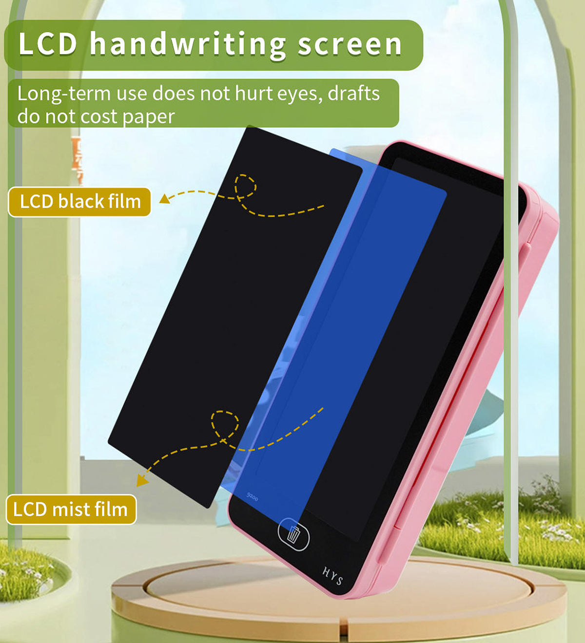 DZK LCD Writing Tablet 8.5 Inch Drawing Pad for Kids