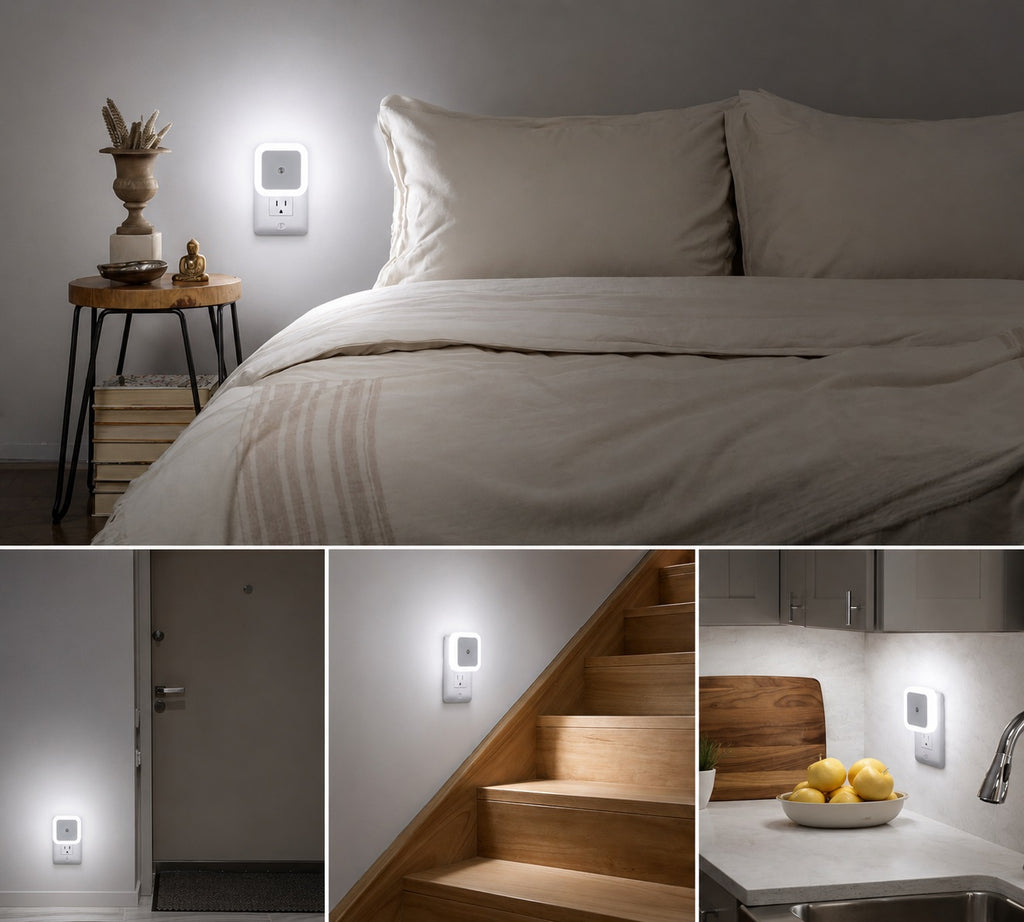 DZK Dusk to Dawn LED Night Light with Auto Light Sensor
