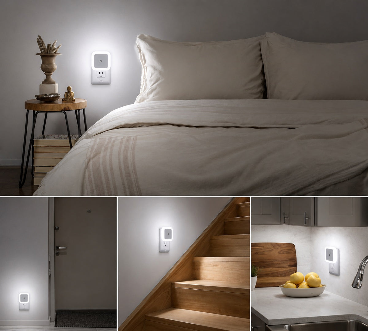DZK Dusk to Dawn LED Night Light with Auto Light Sensor