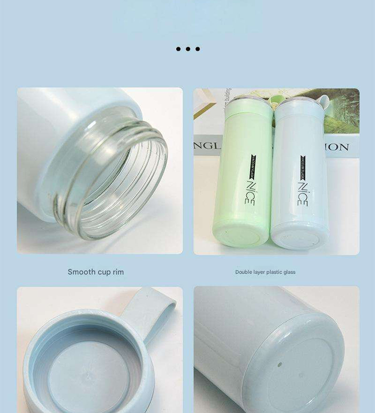 Stainless Steel Vacuum Insulated Water Bottle 400ml Leak Proof Flask