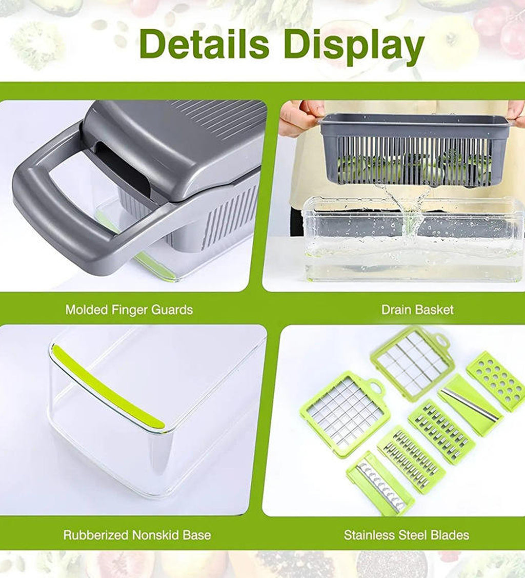 DZK 16 in 1 Vegetable & Onion Chopper Pro