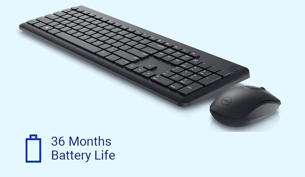Dell KM3322W Wireless USB Keyboard and Mouse Combo Black