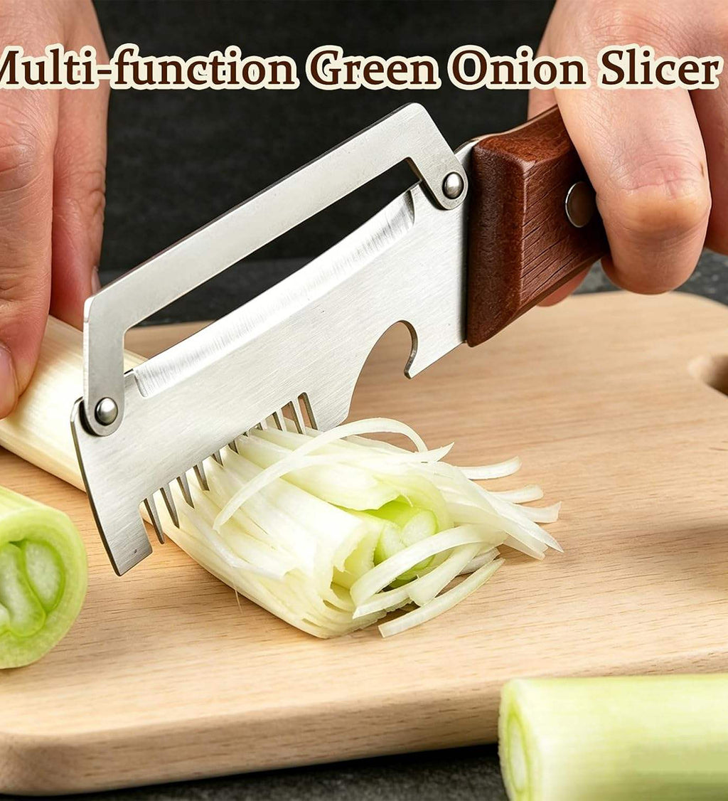 DZK 3 in 1 Stainless Steel Vegetable Peeler with Wooden Handle
