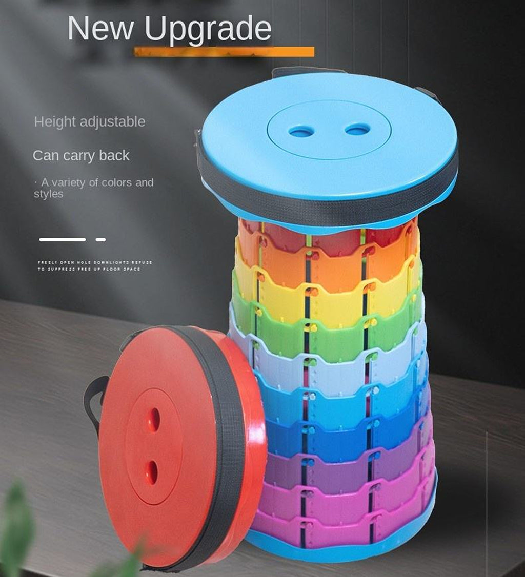 Portable Adjustable Retractable Folding Stool