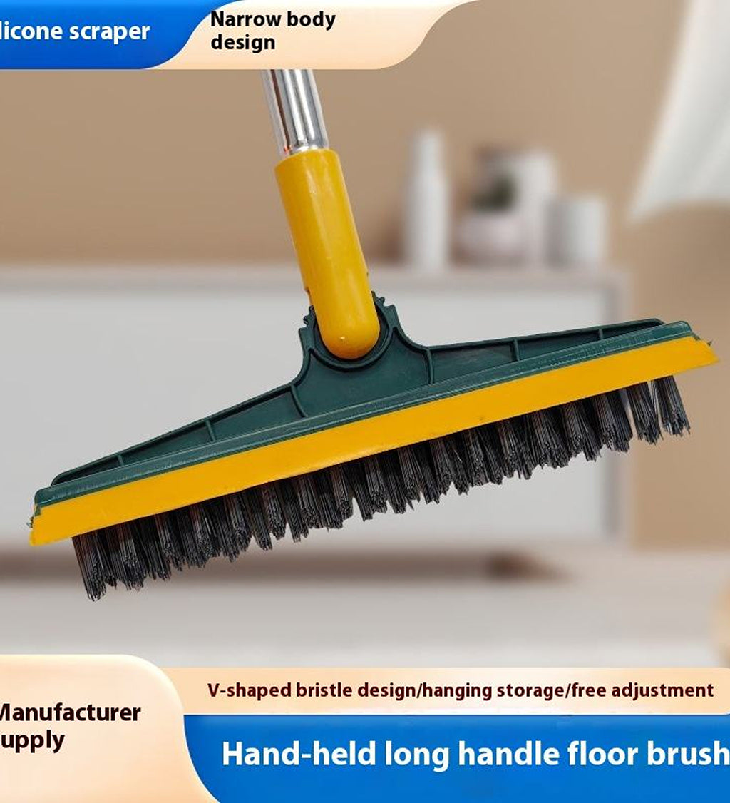 DZK 3 in 1 Cleaning Tools Floor Brush with Wiper Squeegee for Toilet, Bathroom & Floor Cleaning