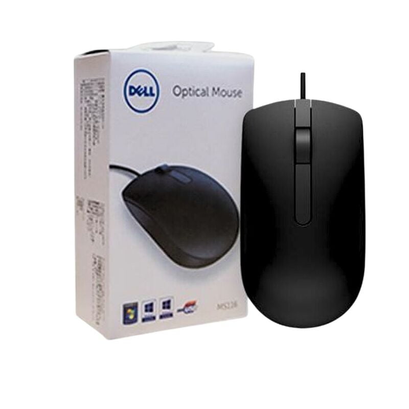 Dell MS116 Wired Optical Mouse 1000 DPI USB Black