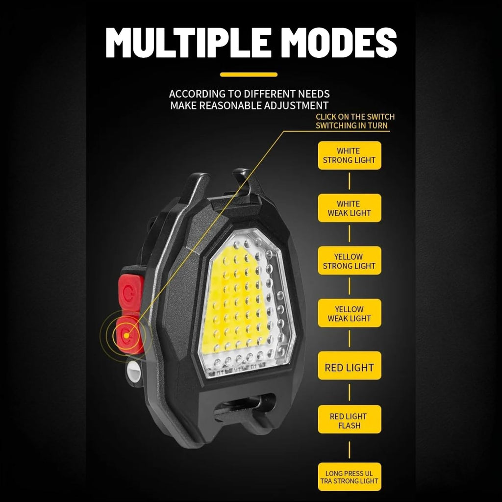 W5144 LED Rechargeable Keychain Light with Lighter, Bottle Opener & Magnet