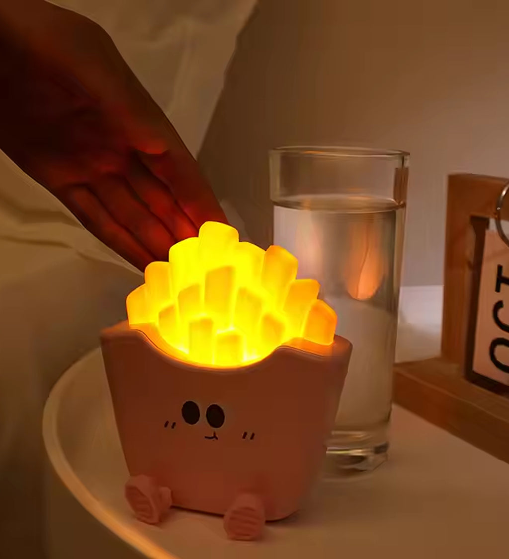 French Fries LED Night Light Cute Table Lamp for Kids Bedroom