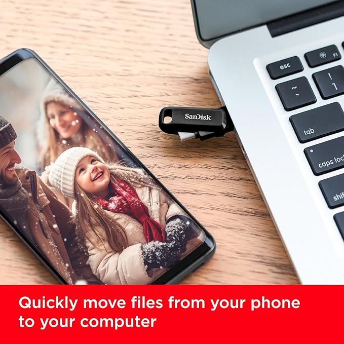 SanDisk Ultra Dual Drive Luxe USB Type-C Premium Metal Flash Drive