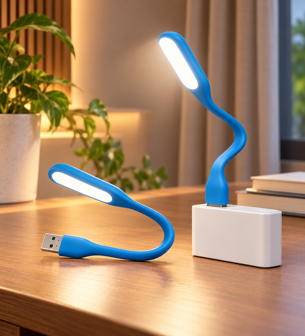 PACK OF 2 Flexible USB LED Mini Reading Light