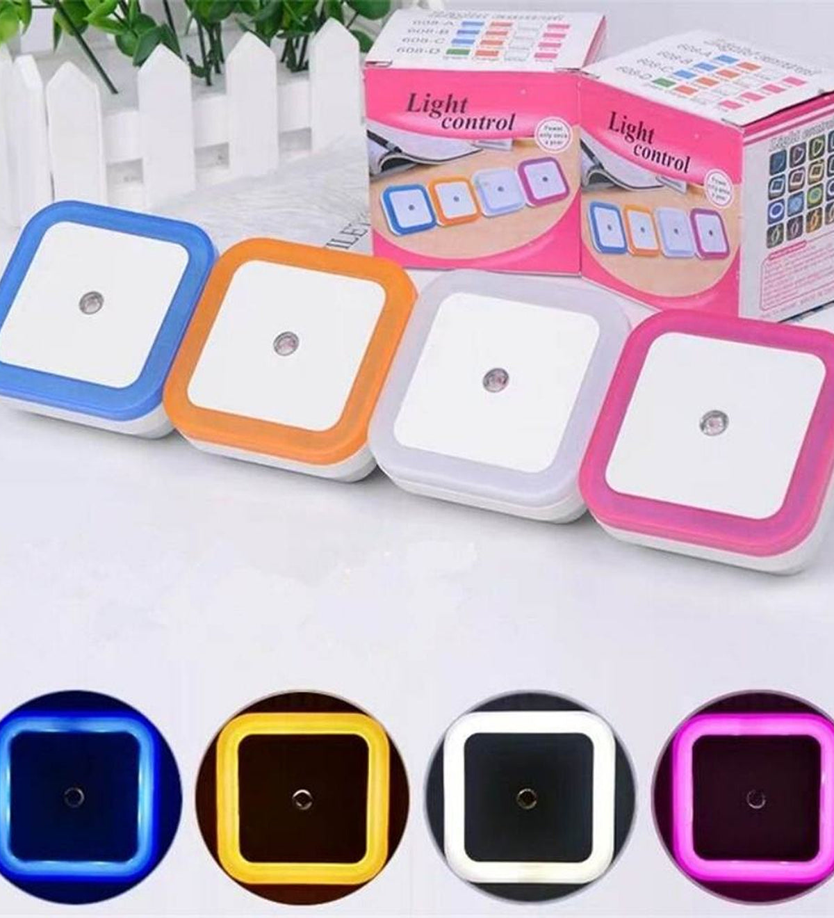 DZK Dusk to Dawn LED Night Light with Auto Light Sensor