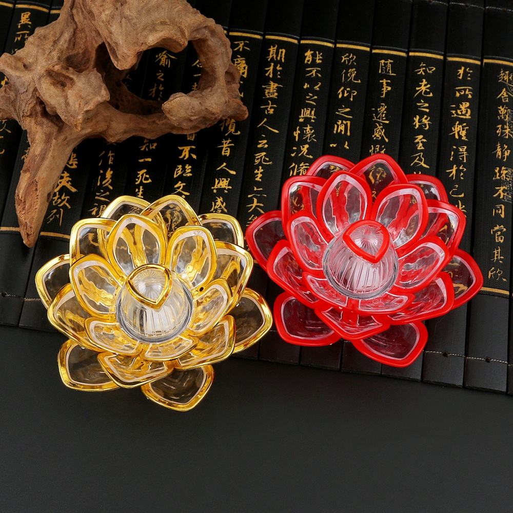 Shopfic LED Lotus Diya Light Decorative Lamp for Home, Pooja & Festival Decor
