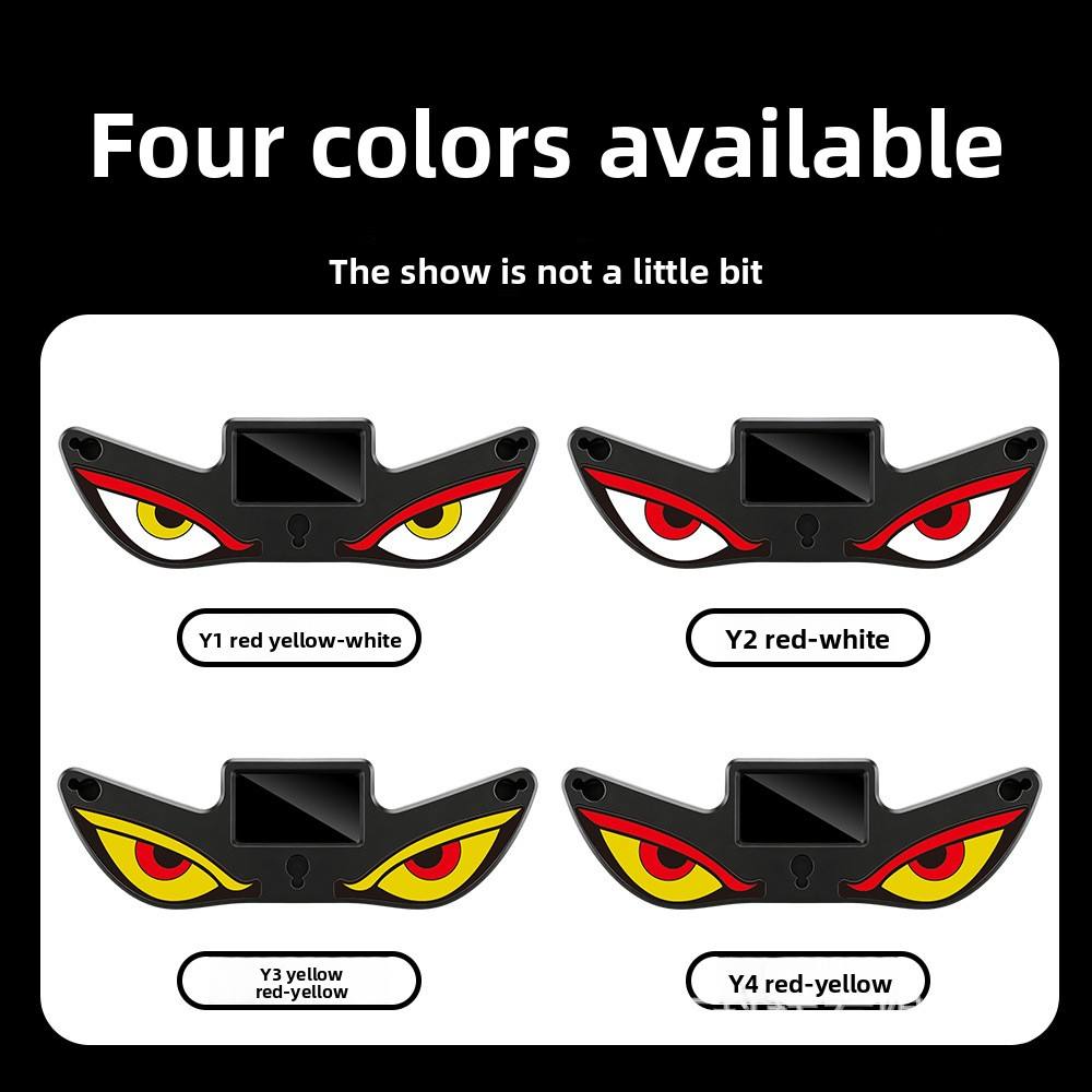 Devil Eyes Solar LED Car Light | Type-C Rechargeable Car Windshield Decorative Light