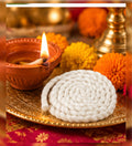 PremiumPack of 5 Cotton Diya Wick Roll | White Cotton Batti for Diya, Pooja, Aarti, Temple & Festival Use