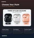 True Wireless Bluetooth Earbuds with Premium Sound, Clear Calling, Touch Control & Charging Case