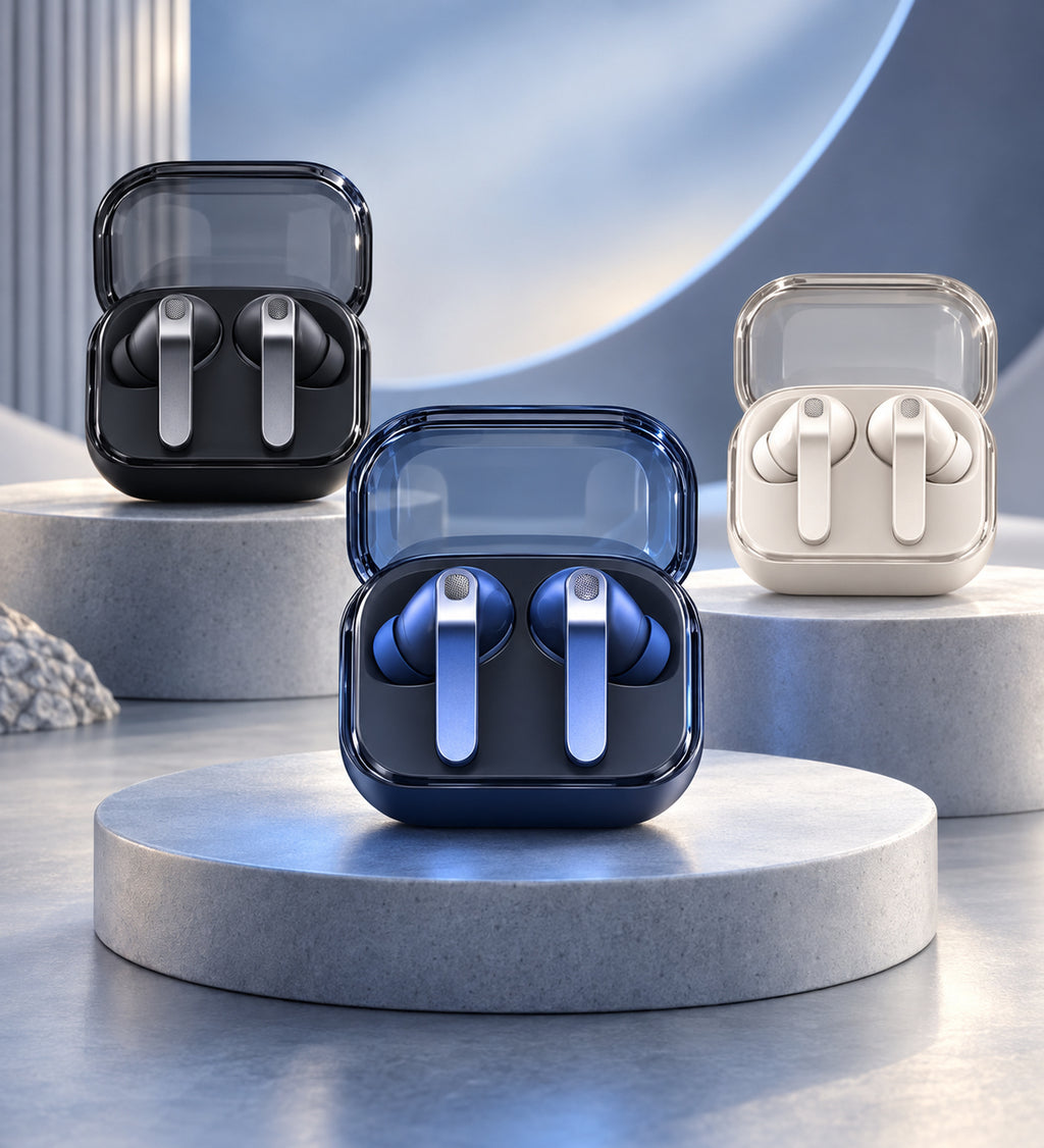 Premium Wireless Bluetooth Earbuds with Noise Cancellation, Touch Control & Charging Case | TWS Earphones for Music & Clear Calling