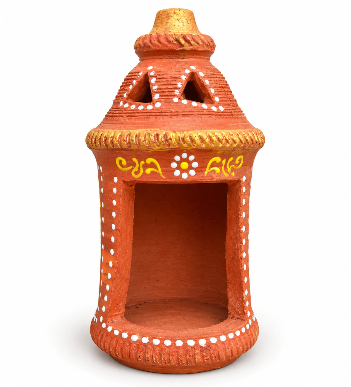 Handcrafted Terracotta Diya Lantern | Traditional Clay Decorative Lantern for Diwali, Pooja, Home & Festive Decor