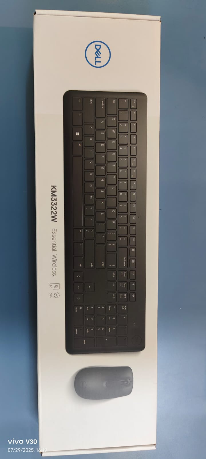 Dell KM3322W Wireless USB Keyboard and Mouse Combo Black