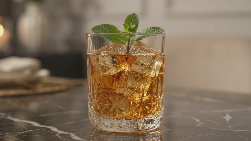 Diamond-Cut Drinking Glasses Set of 6 - 250 ML Each