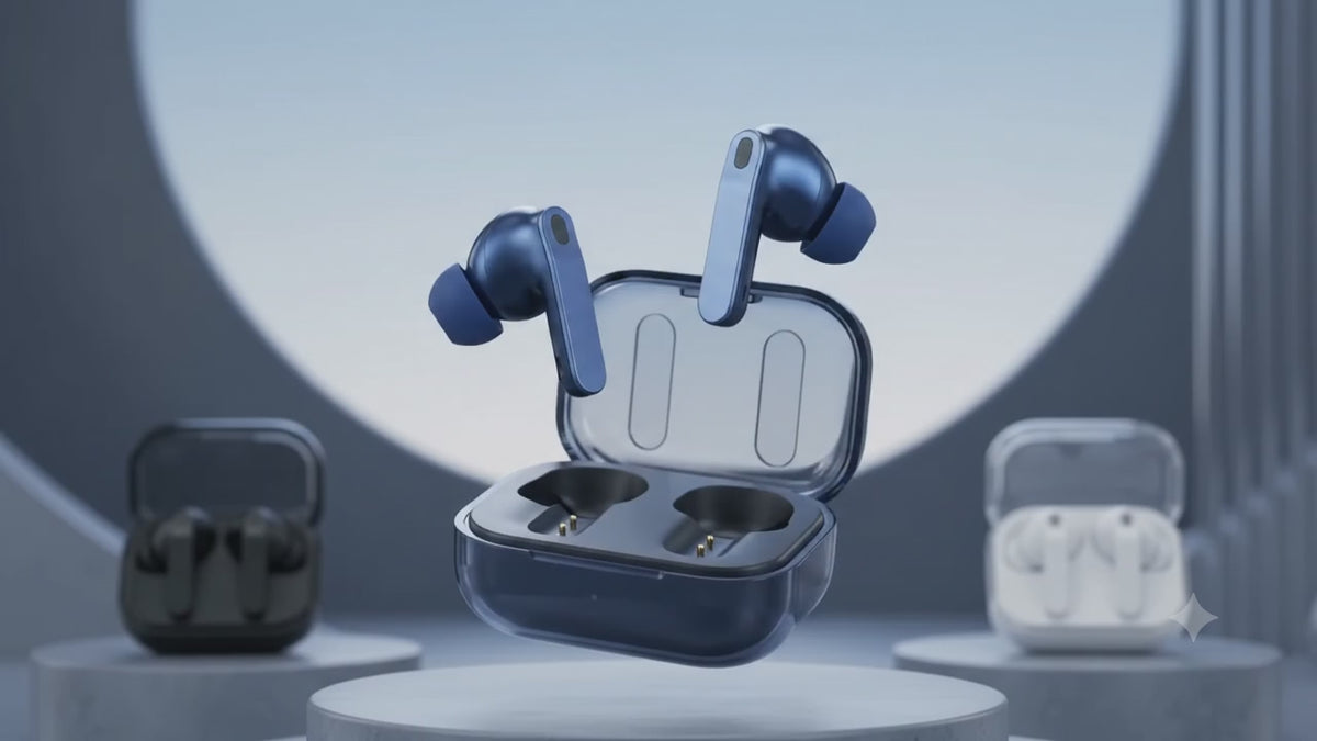 Premium Wireless Bluetooth Earbuds with Noise Cancellation, Touch Control & Charging Case | TWS Earphones for Music & Clear Calling